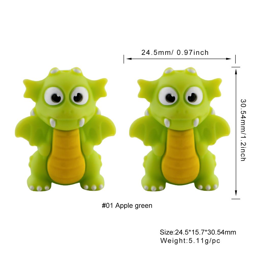 5Pcs New 3D Focal Silicone Beads Dinosaur Cow Monkey Bead For Jewelry Making DIY Keychain Necklace Bracelet Accessories
5Pcs New 3D Focal Silicone Beads Dinosaur Cow Monkey Bead For Jewelry Making DIY Keychain Necklace Bracelet Accessories