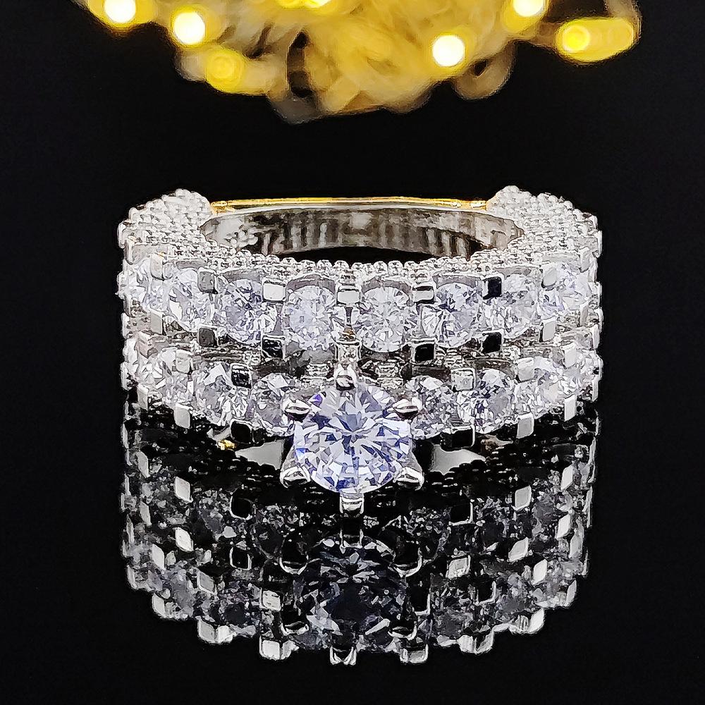 Роскошный женский геометрический набор круглых колец Дизайн r4428 Size 9
Роскошный женский геометрический набор круглых колец Дизайн r4428 Size 9