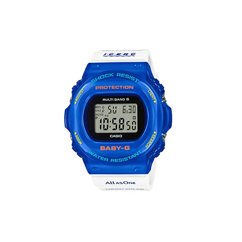 Casio CASIOBABY-G series Icerc Japan 30th anniversary commemorative model 200 meters waterproof power six station radio wave solar BGD-5700UK-2JR синій
Casio CASIOBABY-G series Icerc Japan 30th anniversary commemorative model 200 meters waterproof power six station radio wave solar BGD-5700UK-2JR синій
