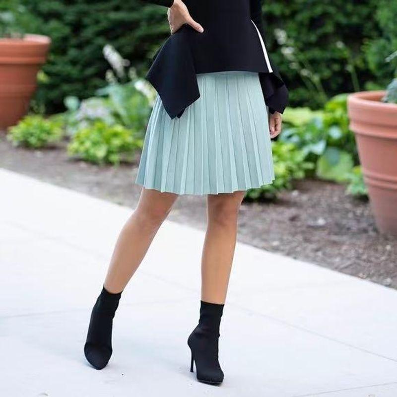 Sunshine Home Summer New Foreign Trade European and American Good Quality Plus size women clothing Knitted Skirt Pleated Skirt A- Line Skirt Light Blue XXL: Waist 82-92
Sunshine Home Summer New Foreign Trade European and American Good Quality Plus size women clothing Knitted Skirt Pleated Skirt A- Line Skirt Light Blue XXL: Waist 82-92