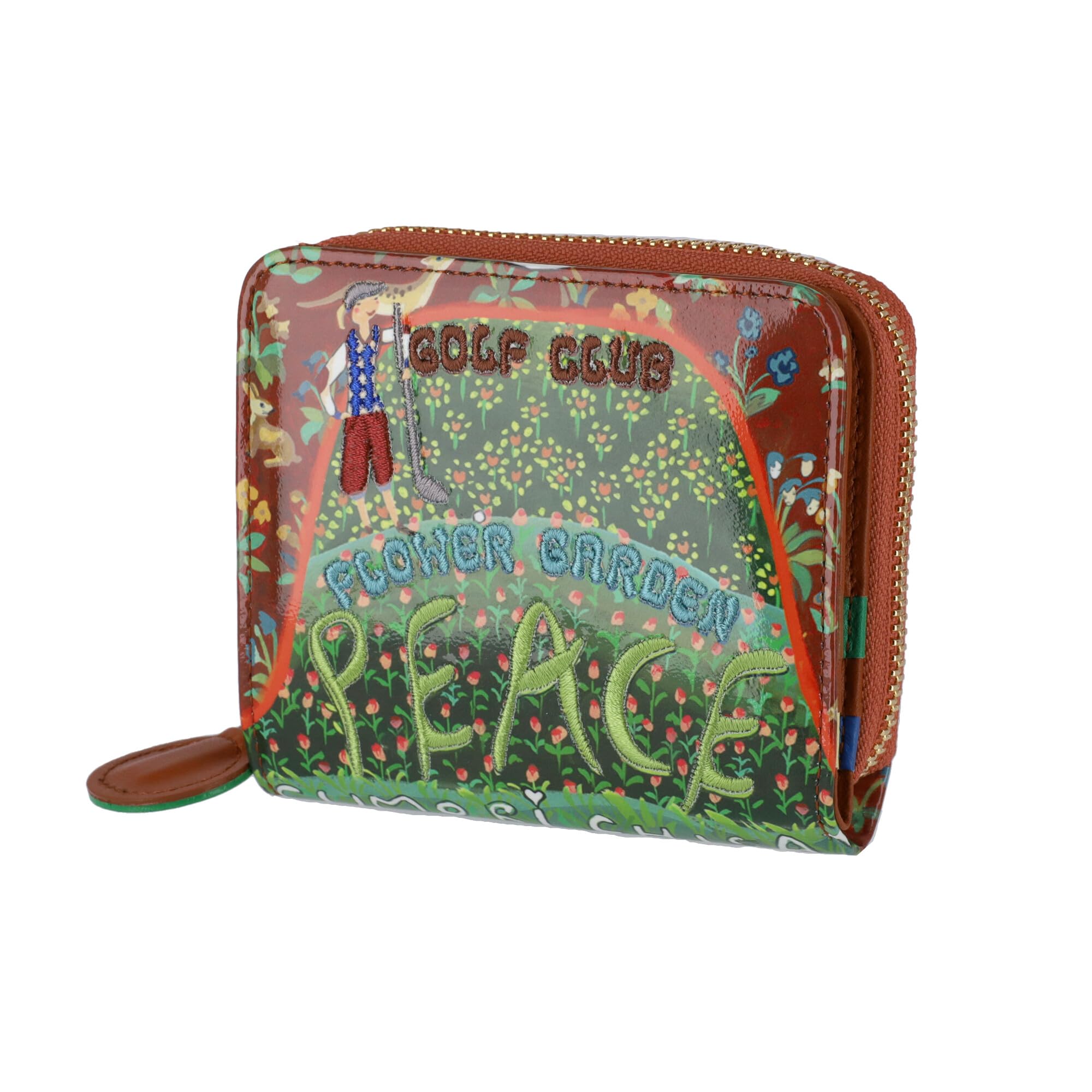 Tsumori Chisato Garden Golf Club Bifold Wallet, Brown, Small Wallet
Tsumori Chisato Garden Golf Club Bifold Wallet, Brown, Small Wallet