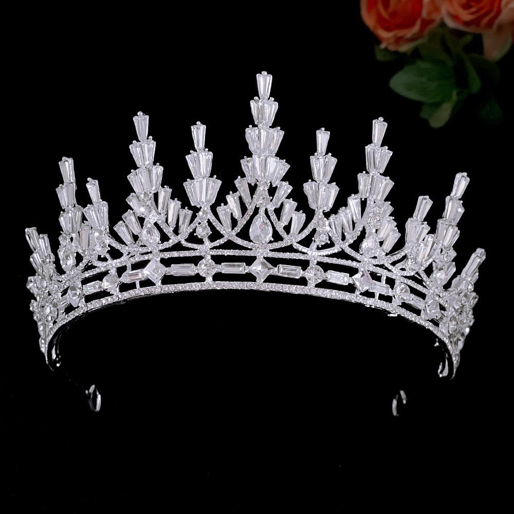Crown Headwear Bride Crystal High End Grand and Luxurious Wedding Princess Crown Wedding Dress Studio Style Accessory
Crown Headwear Bride Crystal High End Grand and Luxurious Wedding Princess Crown Wedding Dress Studio Style Accessory