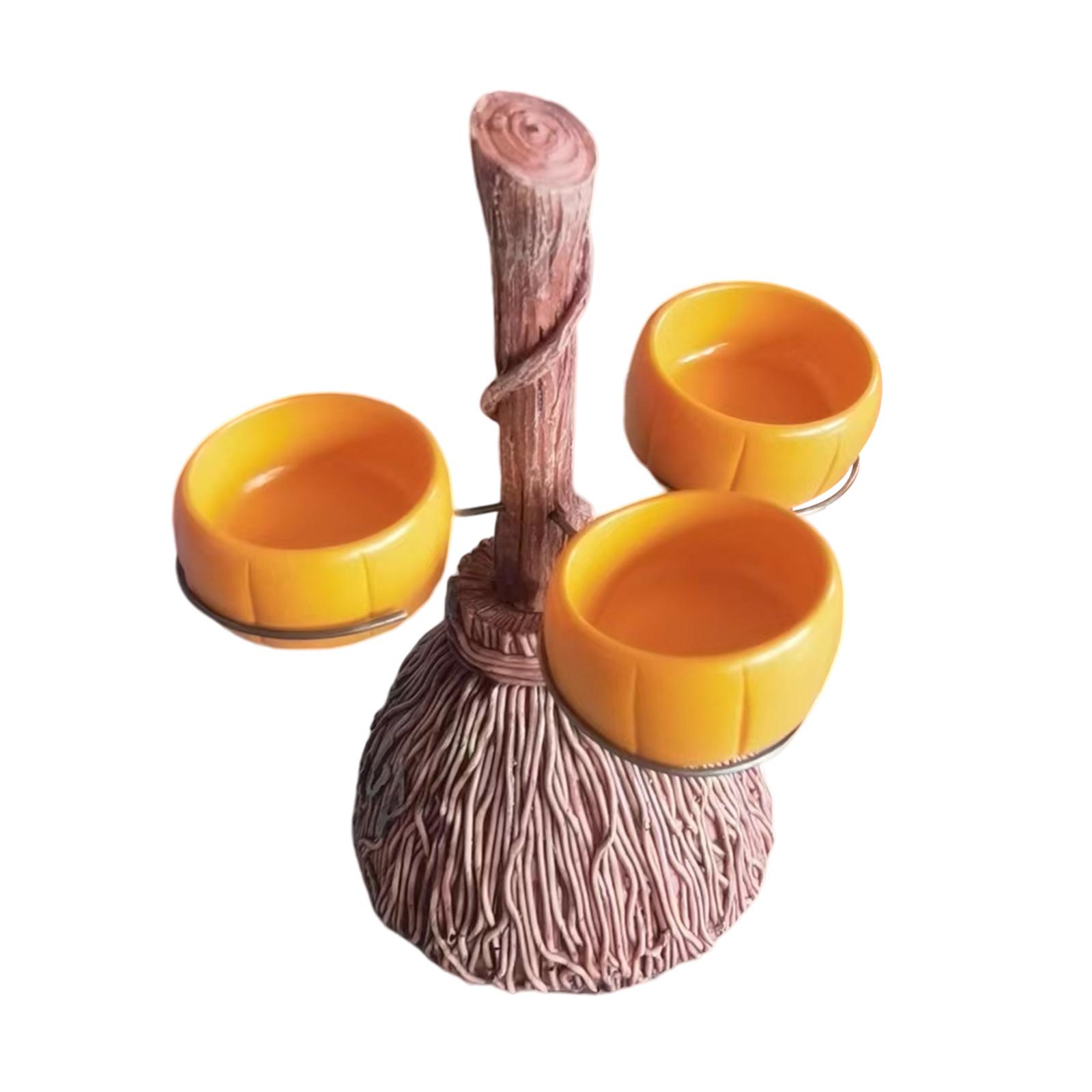 Resin Broom Pumpkin Snack Bowl Stand Holder Halloween Party Supplies For Serving Snacks Salad Dessert Candy Three cups
Resin Broom Pumpkin Snack Bowl Stand Holder Halloween Party Supplies For Serving Snacks Salad Dessert Candy Three cups