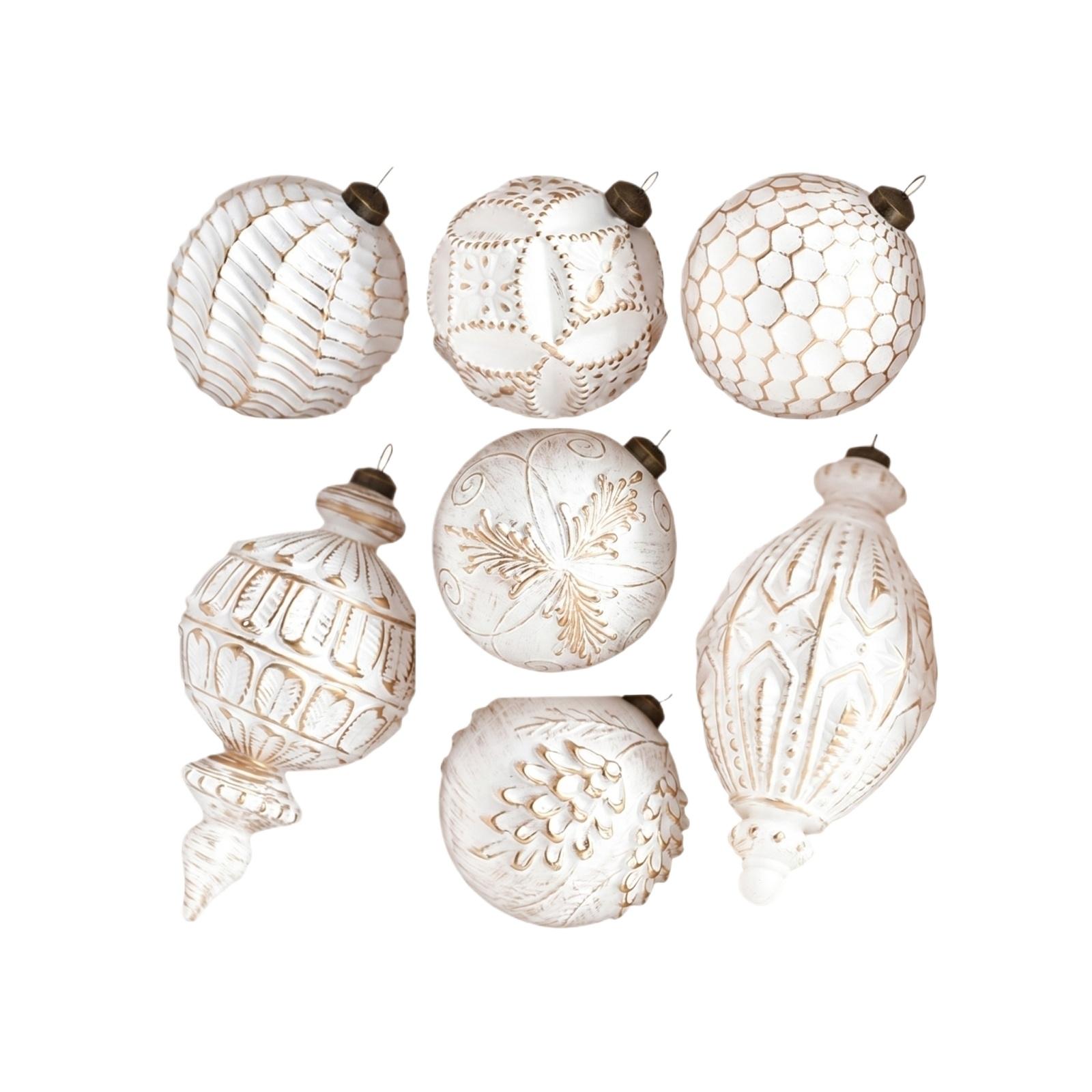 Set of 7 Vintage Style Hanging Christmas Ornaments Classic Decorative Balls and Shaped Baubles for Holiday Tree Decoration One Size
Set of 7 Vintage Style Hanging Christmas Ornaments Classic Decorative Balls and Shaped Baubles for Holiday Tree Decoration One Size