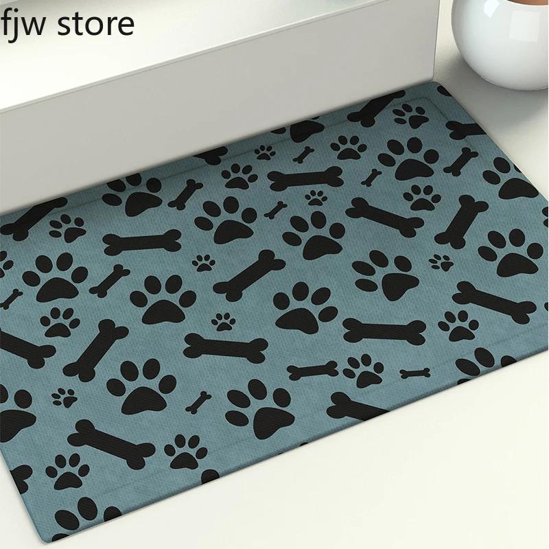 Bone Dog Claw Footprint Printed Floor Mat Entrance Door Bathroom Non-slip Absorbent Home Decoration 40x60cm
Bone Dog Claw Footprint Printed Floor Mat Entrance Door Bathroom Non-slip Absorbent Home Decoration 40x60cm