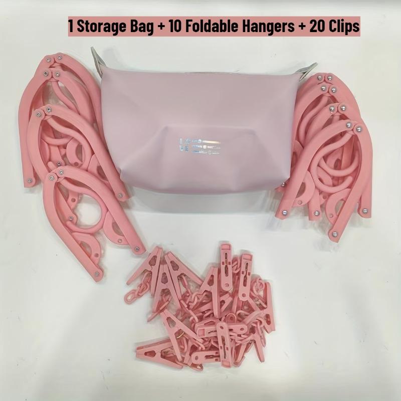 31pcs Portable Travel Hanger Set with Storage Bag Including 10 Foldable Hangers 20 Clips Space-saving Design Perfect Traveler розовый
31pcs Portable Travel Hanger Set with Storage Bag Including 10 Foldable Hangers 20 Clips Space-saving Design Perfect Traveler розовый