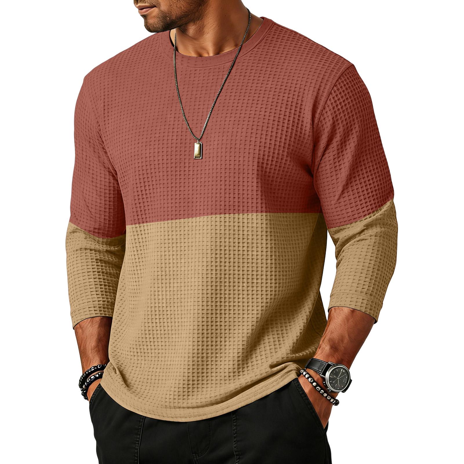 Men’s Long Sleeve Knit Crew Neck Top Casual Loose Fit Pullover Lightweight Block Pattern Shirt M
Men’s Long Sleeve Knit Crew Neck Top Casual Loose Fit Pullover Lightweight Block Pattern Shirt M