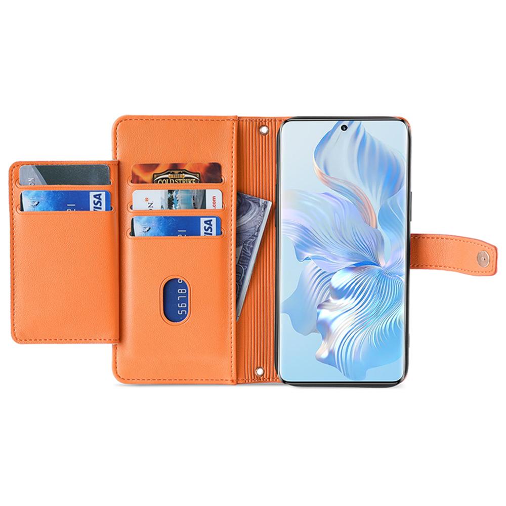 For Honor X40 5G/X9a 5G/Magic5 Lite 5G Leather Wallet Cover Zipper Pocket Phone Stand Case with 2 Straps Orange
For Honor X40 5G/X9a 5G/Magic5 Lite 5G Leather Wallet Cover Zipper Pocket Phone Stand Case with 2 Straps Orange