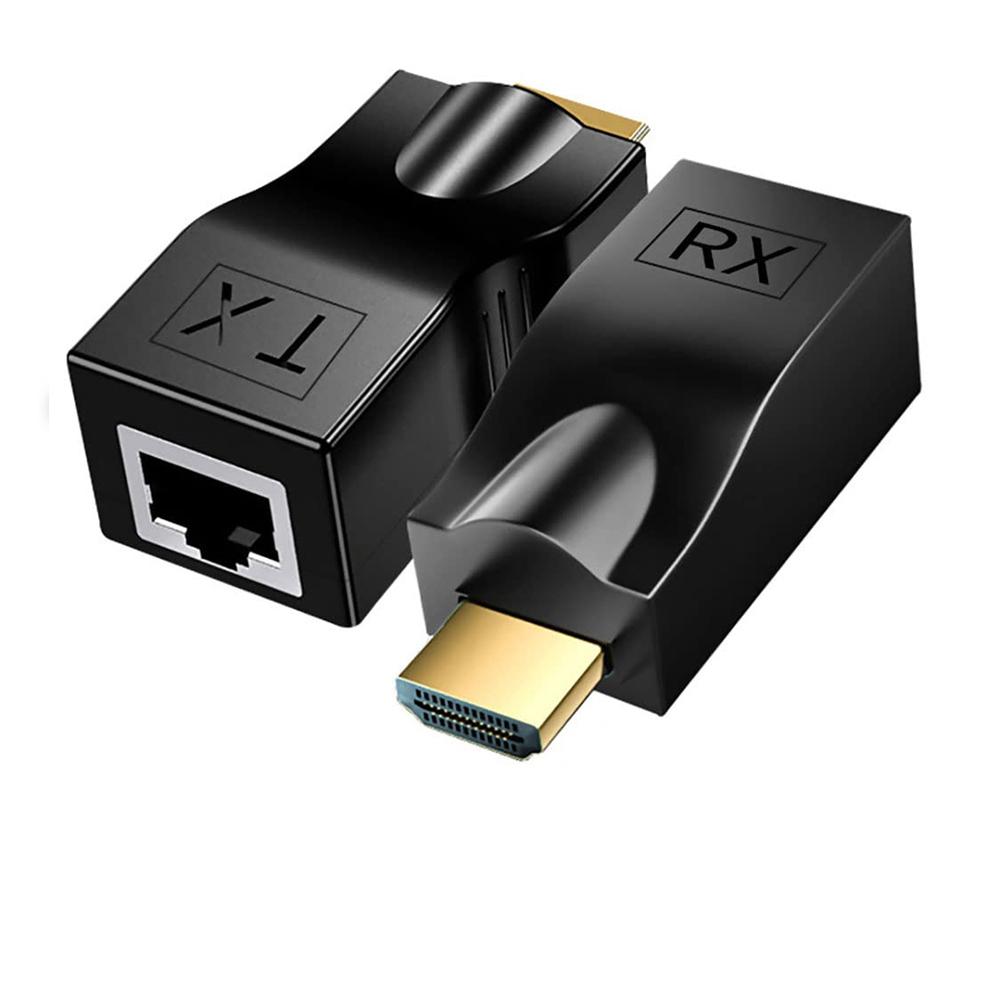 HDMI to RJ45 Network HDMI Repeater/Extender Transmitter Receiver Over Cat 5e/6 1080p with Built-in Thunder Protection Circuit
HDMI to RJ45 Network HDMI Repeater/Extender Transmitter Receiver Over Cat 5e/6 1080p with Built-in Thunder Protection Circuit