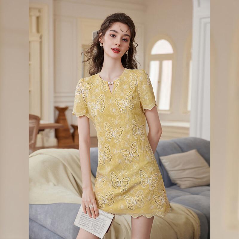 French Sweet Embroidered Puff Sleeve Midi Dress S
French Sweet Embroidered Puff Sleeve Midi Dress S