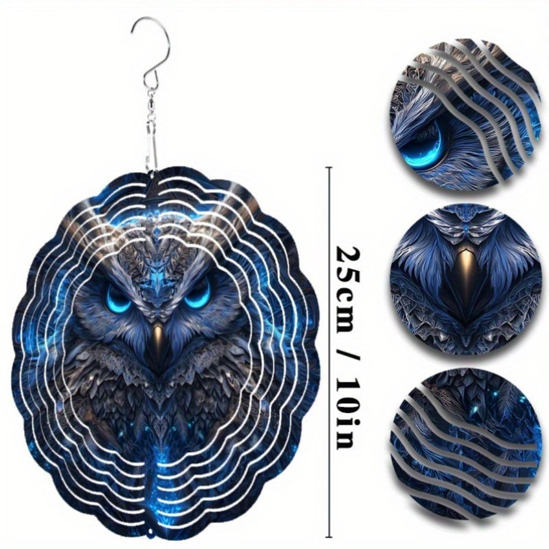 Подвесной ветряной колокольчик с дизайном орла, этот динамичный арт-объект поставляется с крючком 360°. 01A