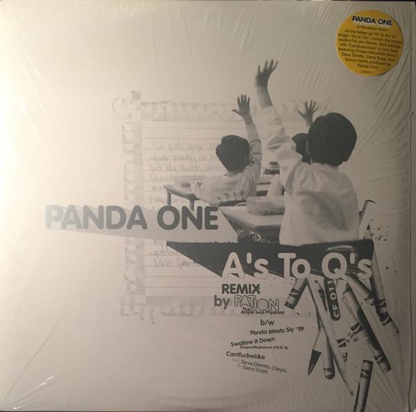 12inch Record PANDA ONE - A s To Q s (Remix) CF0111 Counterflow Rec 2001 US Rap & Hip-Hop/R&B Used
12inch Record PANDA ONE - A s To Q s (Remix) CF0111 Counterflow Rec 2001 US Rap & Hip-Hop/R&B Used