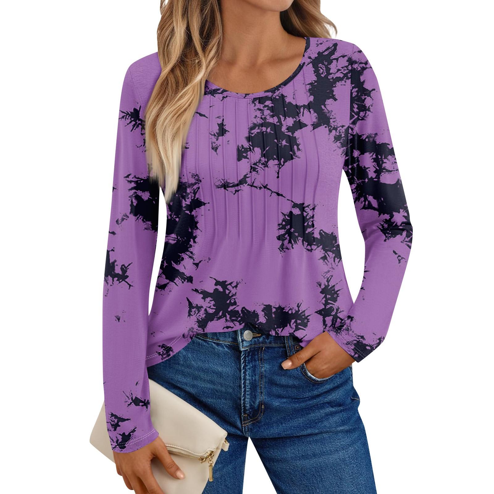 Women s Long Sleeve Shirts Graphic Tees Casual Basic Tops Pullovers S фіолетовий
Women s Long Sleeve Shirts Graphic Tees Casual Basic Tops Pullovers S фіолетовий