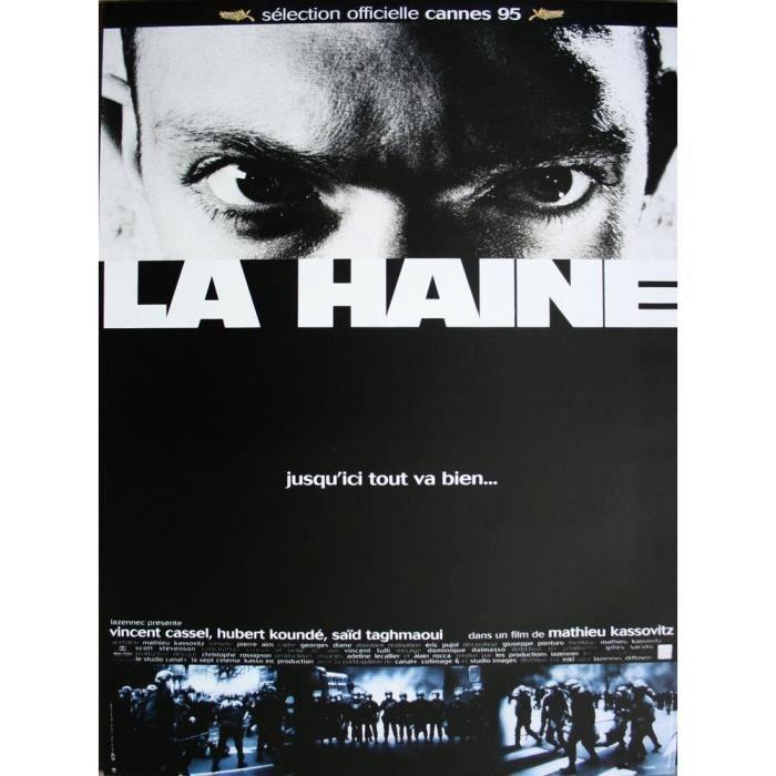LA HAINE Affiche Cinéma Originale Roulée Petit format 53x40cm Mathieu Kassovitz 
LA HAINE Affiche Cinéma Originale Roulée Petit format 53x40cm Mathieu Kassovitz