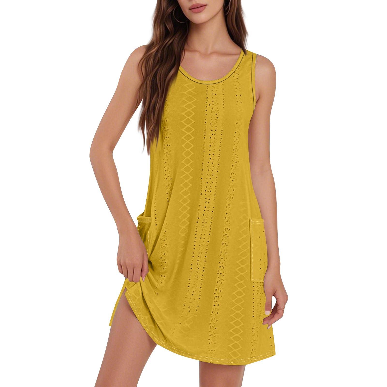 Women s Casual Sundress With Pockets Summer Boho Beach Dress T-Shirts Dress V Neck Loose Tank Dresses XXXL жовтий
Women s Casual Sundress With Pockets Summer Boho Beach Dress T-Shirts Dress V Neck Loose Tank Dresses XXXL жовтий