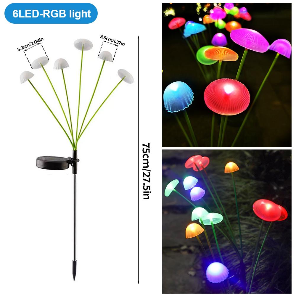 Solar Mushroom Garden Lights Outdoor IP65 Waterproof Jellyfish Light Sway by Wind For Outside Garden Mushroom Decor
Solar Mushroom Garden Lights Outdoor IP65 Waterproof Jellyfish Light Sway by Wind For Outside Garden Mushroom Decor