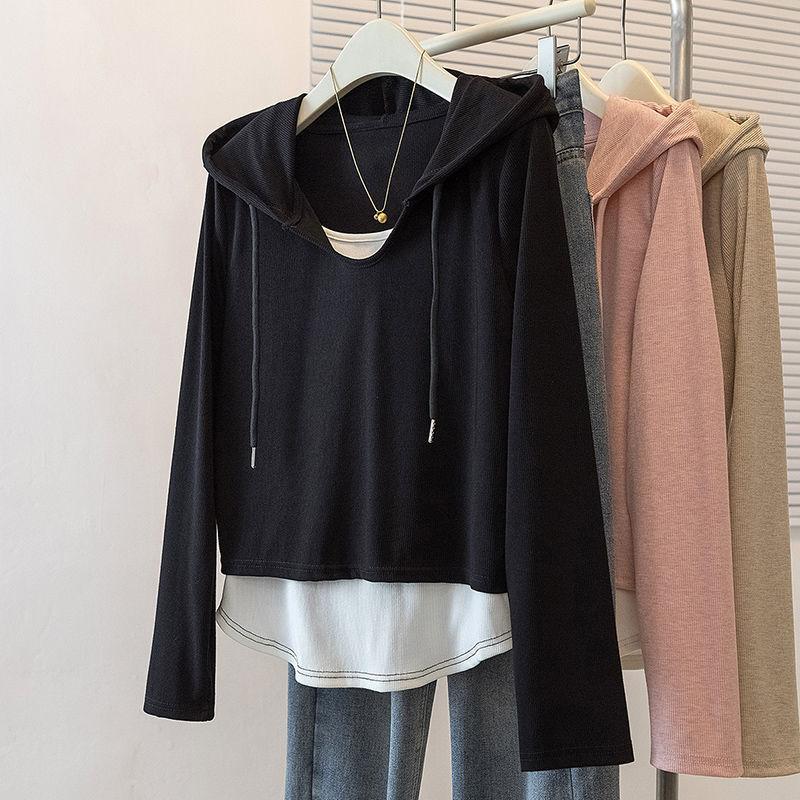 Two Hooded Sweatshirts for Plate-sized Women s Autumn Break, Slimming and Irregular Casual Tops for Plump Girls 4XL чорний
Two Hooded Sweatshirts for Plate-sized Women s Autumn Break, Slimming and Irregular Casual Tops for Plump Girls 4XL чорний