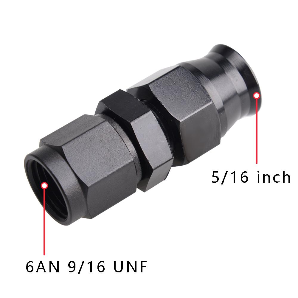 Universal 6AN AN6 Female Flare to 5/16 3/8 1/4 1/2 Fuel Hardline Tube Fitting Adapter Connector Aluminum Alloy Black Anodized AN6-TO-5-16
Universal 6AN AN6 Female Flare to 5/16 3/8 1/4 1/2 Fuel Hardline Tube Fitting Adapter Connector Aluminum Alloy Black Anodized AN6-TO-5-16