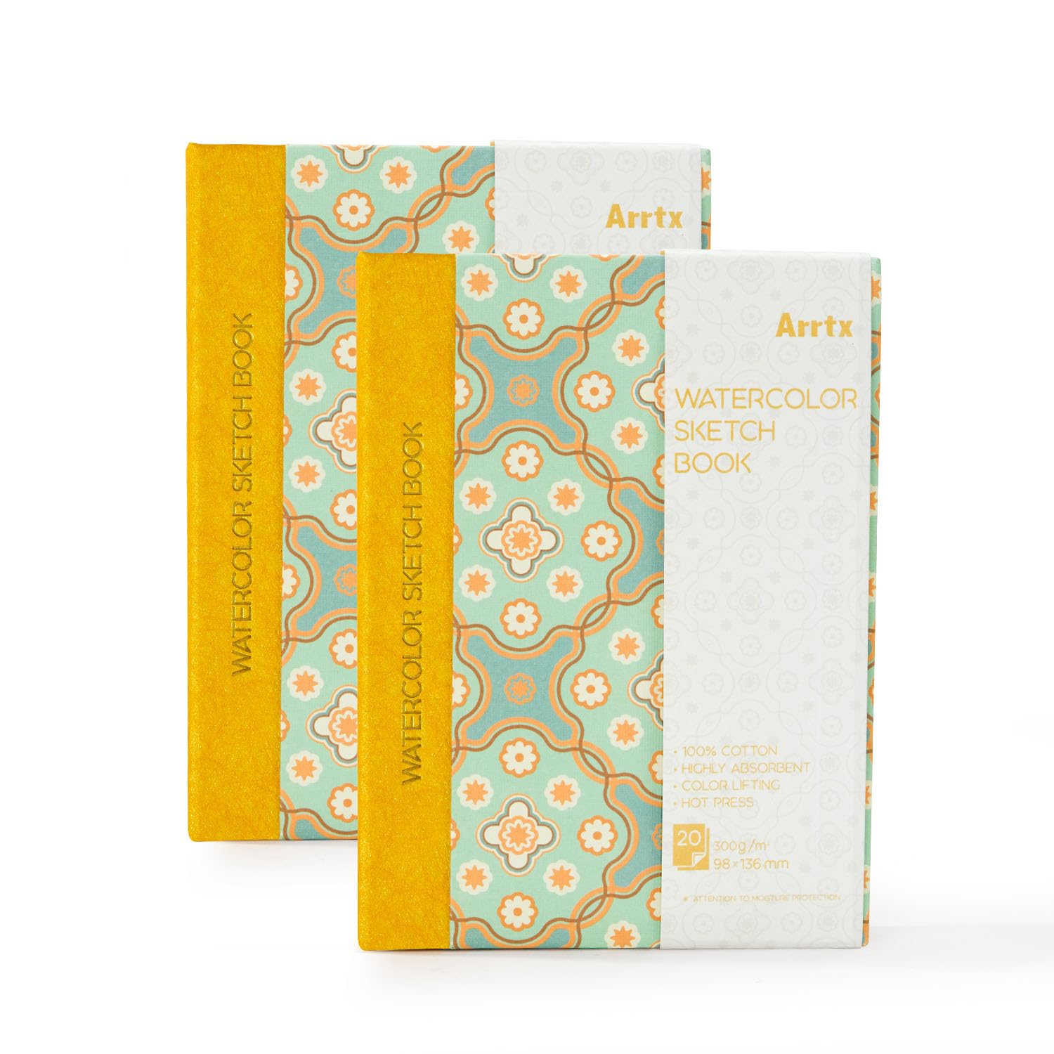 Arrtx Watercolor Paper Cotton Watercolor Paper Acid Free 300g Hardcover Watercolor Journal Set of 2 40 Sheets 136mm x 98mm Fine For Watercolor Colored
Arrtx Watercolor Paper Cotton Watercolor Paper Acid Free 300g Hardcover Watercolor Journal Set of 2 40 Sheets 136mm x 98mm Fine For Watercolor Colored