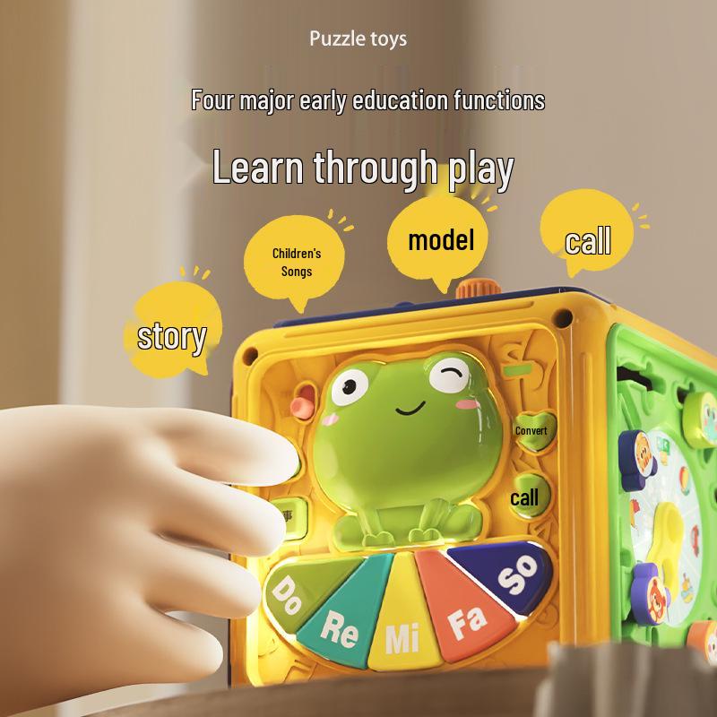 Hexahedron Baby Educational Toys for 0-1 Year Olds - Early Learning for Boys & Girls Yellow Frog Hexahedron Drum
Hexahedron Baby Educational Toys for 0-1 Year Olds - Early Learning for Boys & Girls Yellow Frog Hexahedron Drum