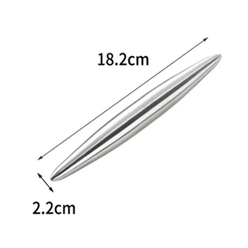 1 шт. скалка из нержавеющей стали, кухонная утварь, валик для теста, выпечка пиццы, лапши, печенья, пельменей, антипригарный инструмент для выпечки