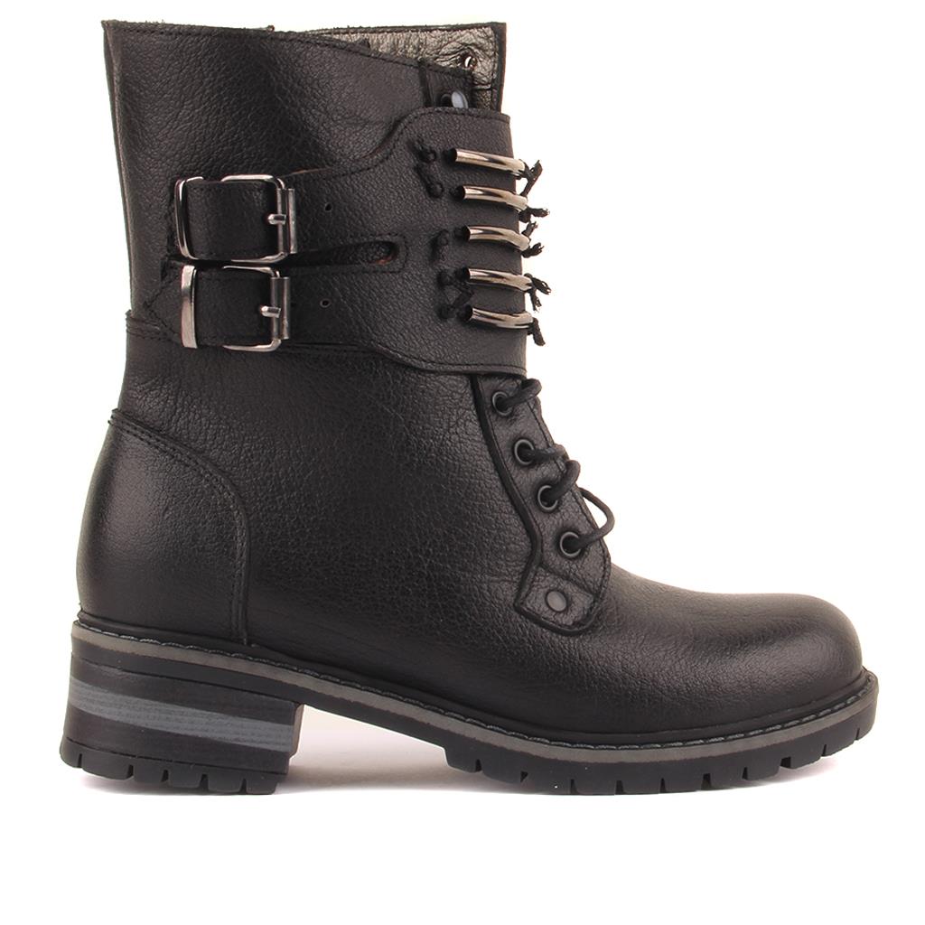 Sail Lakers - черные кожаные женские сапоги на молнии 
Sail Lakers - черные кожаные женские сапоги на молнии