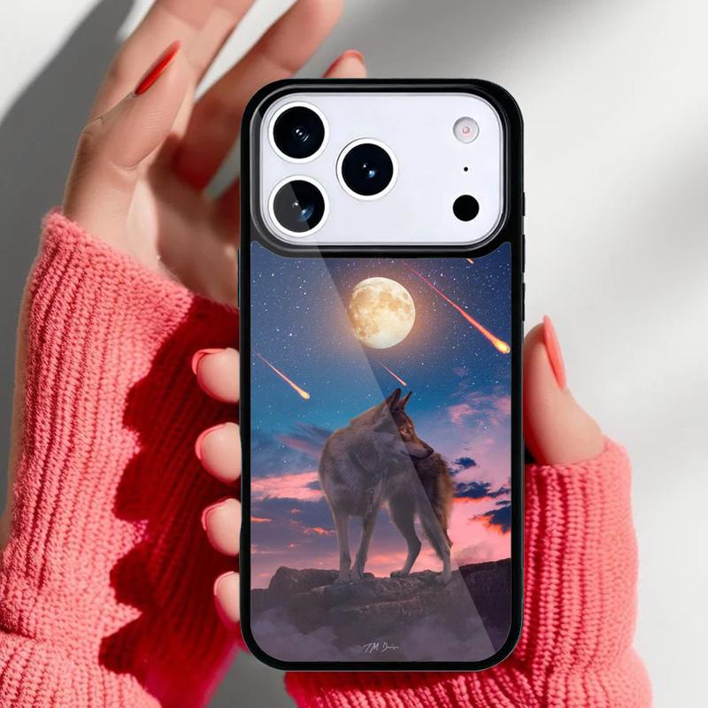 Moon Roaring Wolf Phone Case for iPhone 17 Air 16e 15 14 13 Pro Max Back Cover for 12 11 Pro Coque iPhone 16
Moon Roaring Wolf Phone Case for iPhone 17 Air 16e 15 14 13 Pro Max Back Cover for 12 11 Pro Coque iPhone 16
