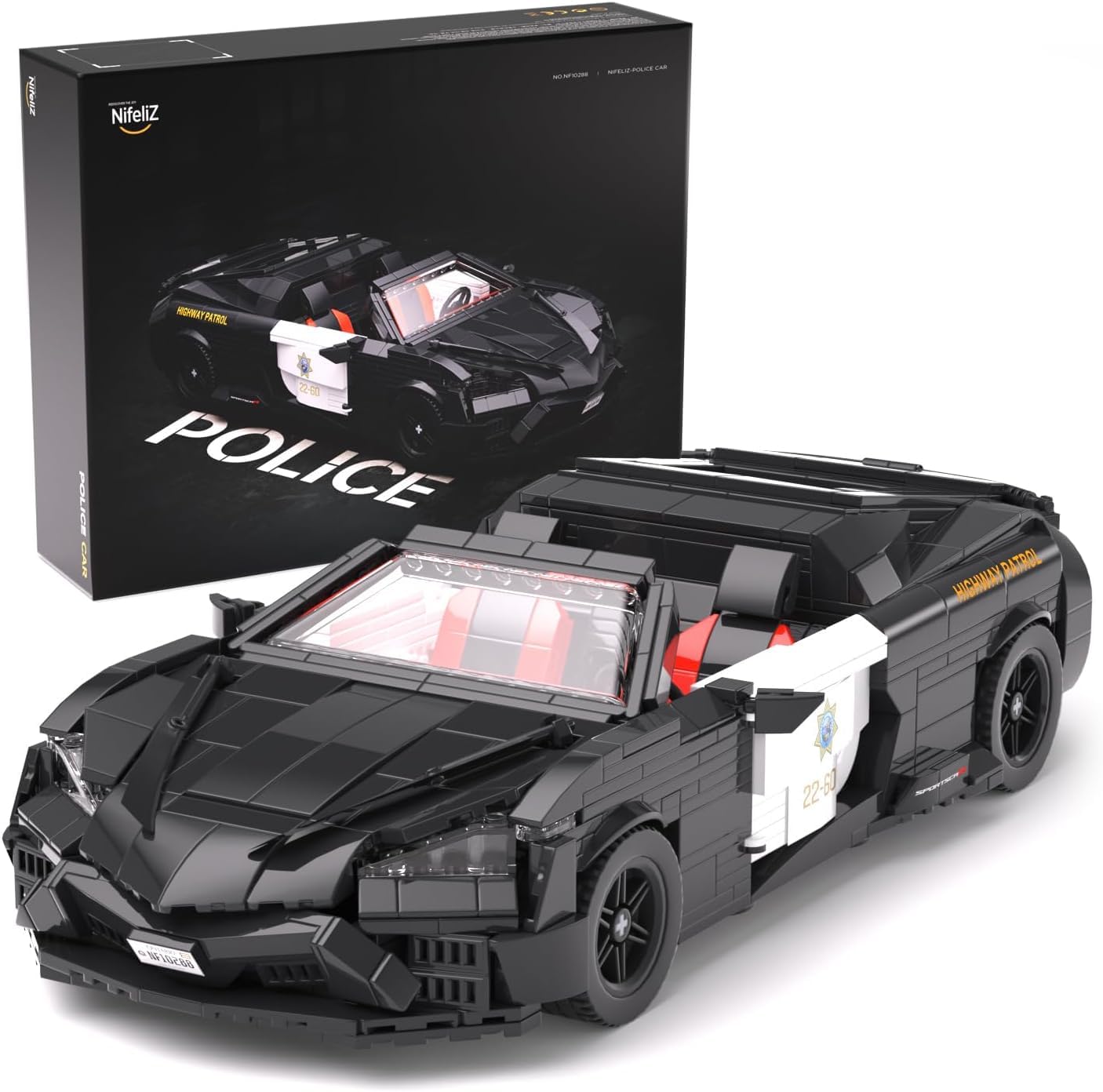 Игрушка-конструктор Nifeliz Police Car, 1 шт.:Коллекционная модель игрушки в масштабе 14, подарок на день рождения для автолюбителей, подходит для украшения дома и офиса (1175
Игрушка-конструктор Nifeliz Police Car, 1 шт.:Коллекционная модель игрушки в масштабе 14, подарок на день рождения для автолюбителей, подходит для украшения дома и офиса (1175