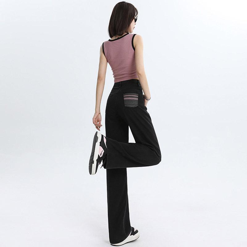 Women s High-Waisted Tencel Jeans - 2024 Spring/Summer, Lightweight, Embroidered, Soft Drape, Straight Wide-Leg Pants M
Women s High-Waisted Tencel Jeans - 2024 Spring/Summer, Lightweight, Embroidered, Soft Drape, Straight Wide-Leg Pants M