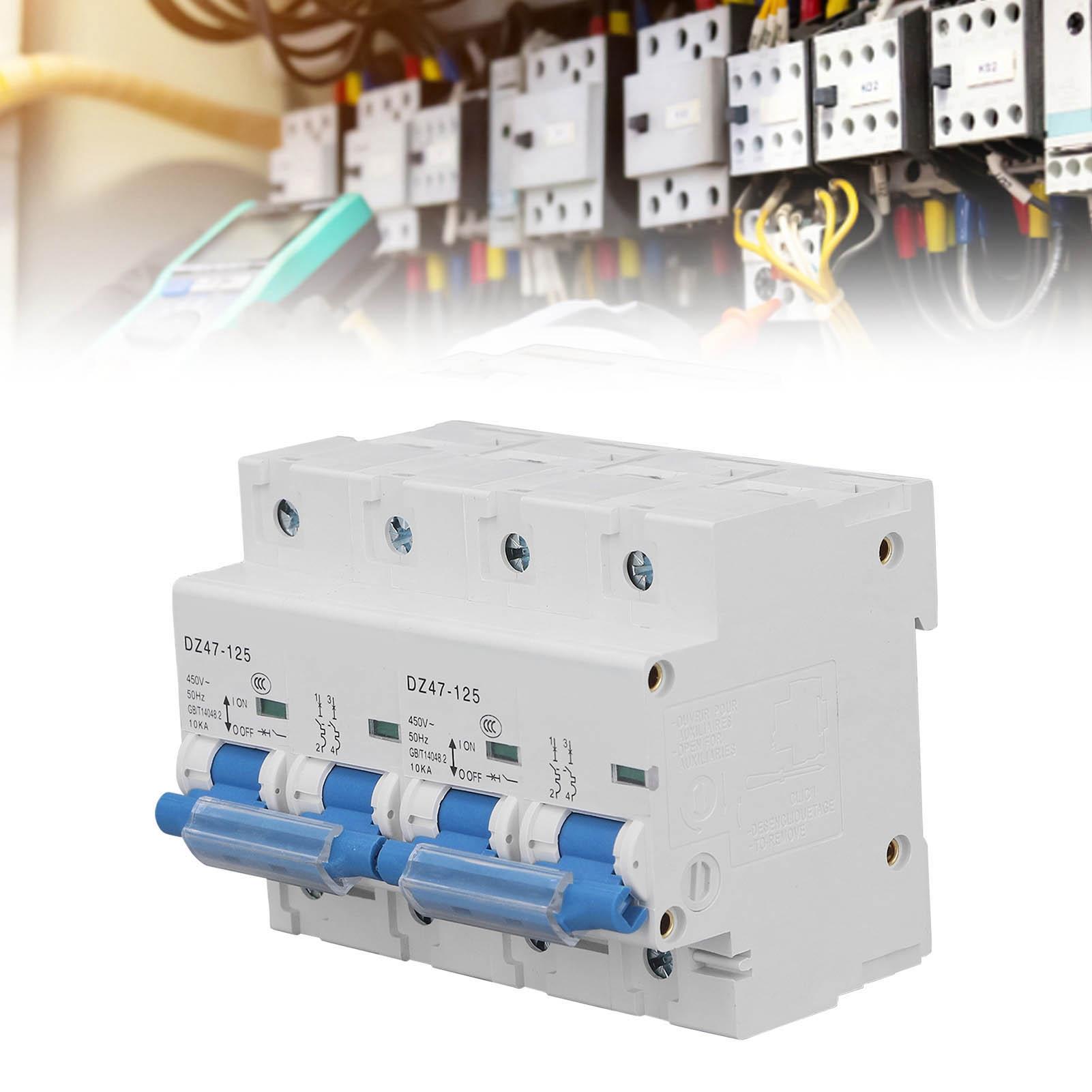 Interlock Circuit Breaker 10KA Breaking Capacity Rail Installation Mini Dual Power Manual Transfer Switch AC450V 100A
Interlock Circuit Breaker 10KA Breaking Capacity Rail Installation Mini Dual Power Manual Transfer Switch AC450V 100A