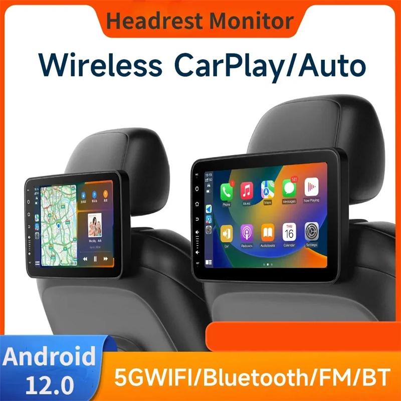 10,1-дюймовый монитор на подголовнике, планшет, беспроводной Carplay, Android 12, автомобильный видеоплеер на заднее сиденье, FM Bluetooth, вход AirPlay, полный сенсорный экран
10,1-дюймовый монитор на подголовнике, планшет, беспроводной Carplay, Android 12, автомобильный видеоплеер на заднее сиденье, FM Bluetooth, вход AirPlay, полный сенсорный экран