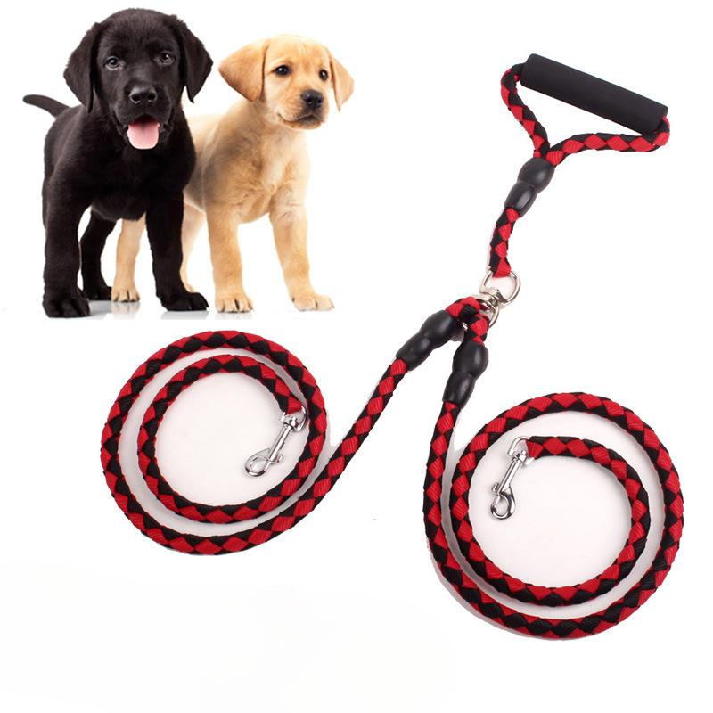 Dog Leash One To Two Pet Leash Double Head Braided Braided PP Round Rope Dog Leash Dog Leash Walking Dog Leash 1.4 meters
Dog Leash One To Two Pet Leash Double Head Braided Braided PP Round Rope Dog Leash Dog Leash Walking Dog Leash 1.4 meters