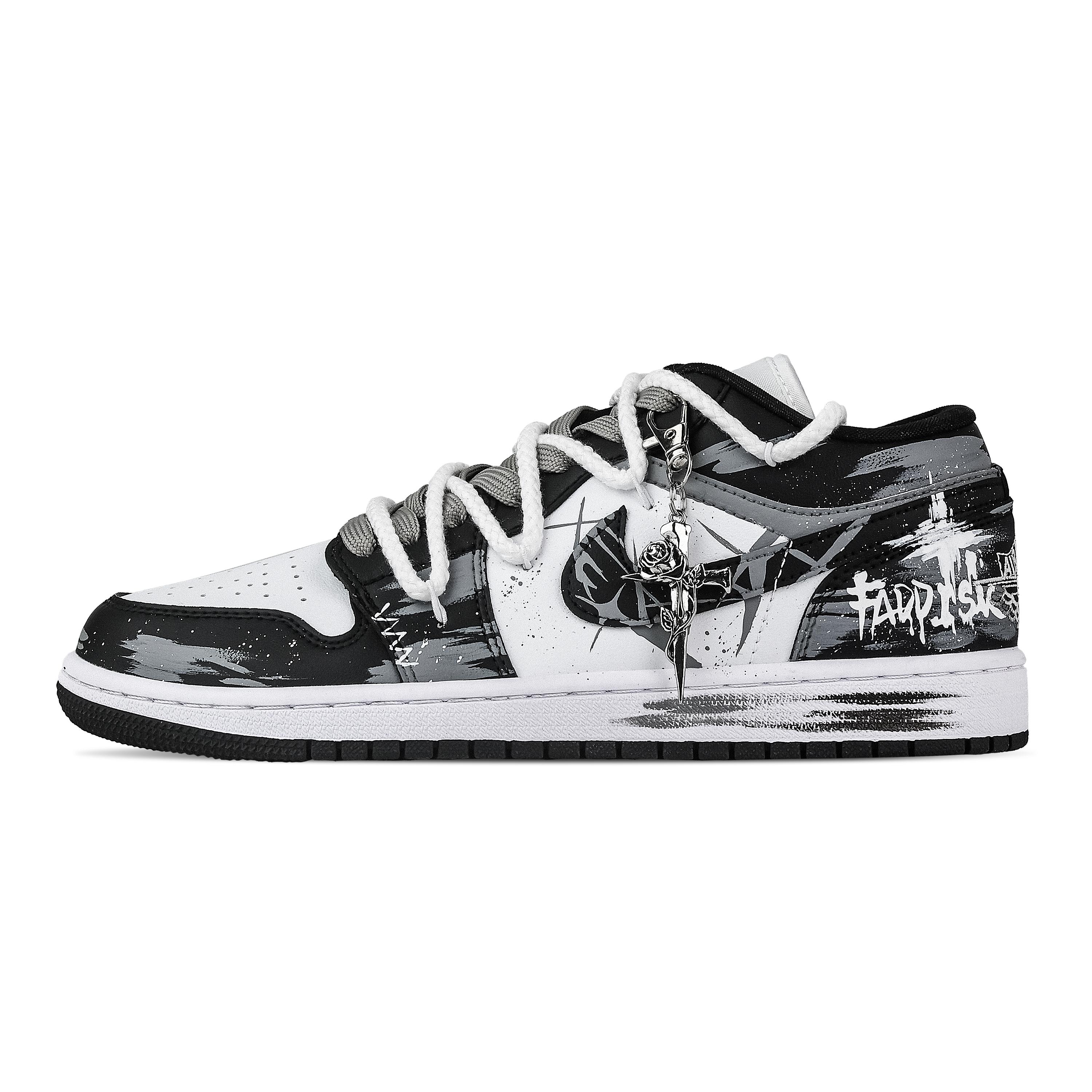 Jordan Air Jordan 1 Rose Branch Support Low top Vintage Basketball Shoes Unisex Black White Gray DC0774-101(Team773-) 44
Jordan Air Jordan 1 Rose Branch Support Low top Vintage Basketball Shoes Unisex Black White Gray DC0774-101(Team773-) 44