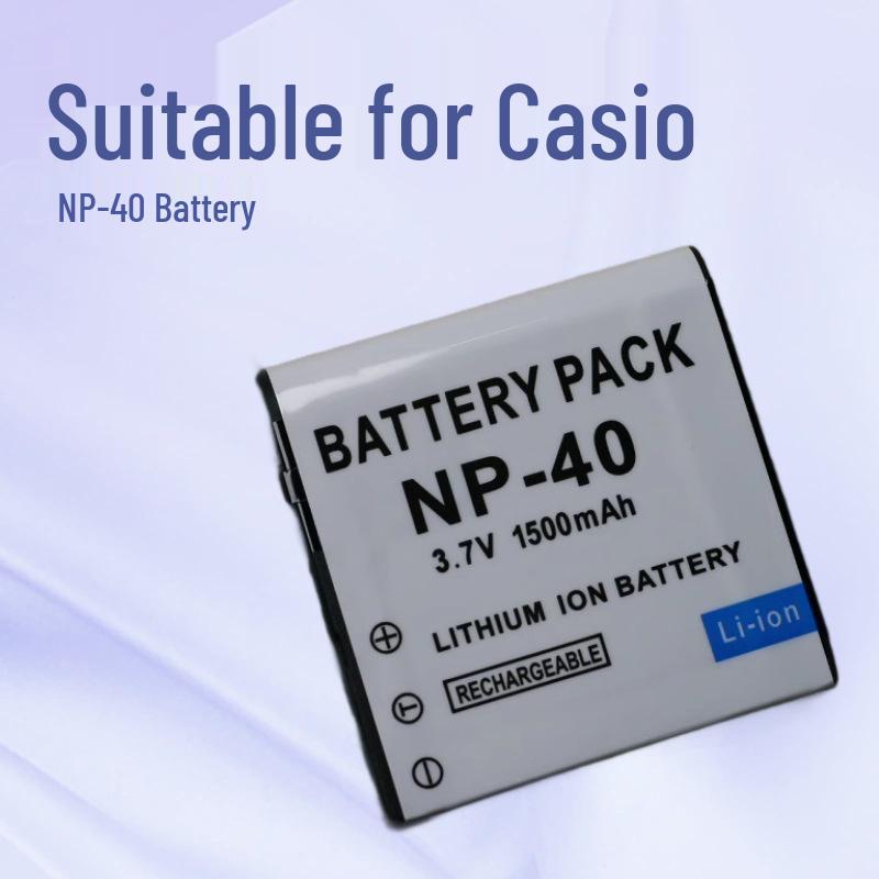 Compatible Charger for Casio NP-40 Battery: Models EX-Z30, Z40, Z500, Z600, Z700, Z750 Cameras Charger
Compatible Charger for Casio NP-40 Battery: Models EX-Z30, Z40, Z500, Z600, Z700, Z750 Cameras Charger
