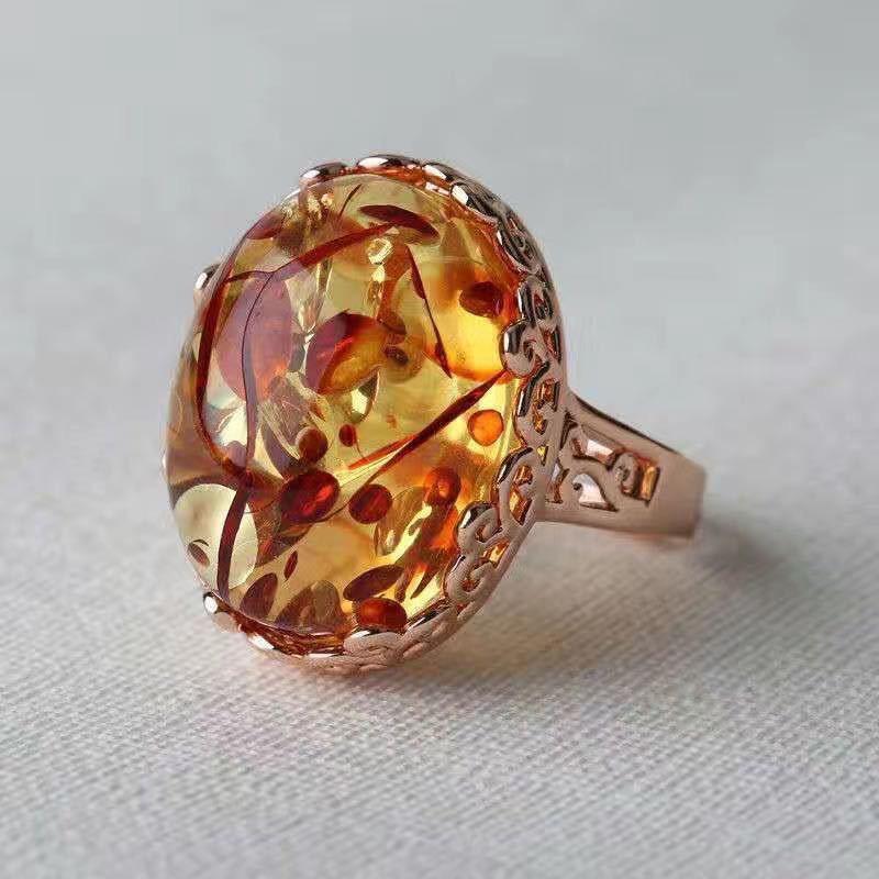Natural Amber Flower Ring Women Healing Gemstone Fine Jewelry 100% Genuine Baltic Floral Amber Rings For Girlfriend Mom Gifts resizable
Natural Amber Flower Ring Women Healing Gemstone Fine Jewelry 100% Genuine Baltic Floral Amber Rings For Girlfriend Mom Gifts resizable