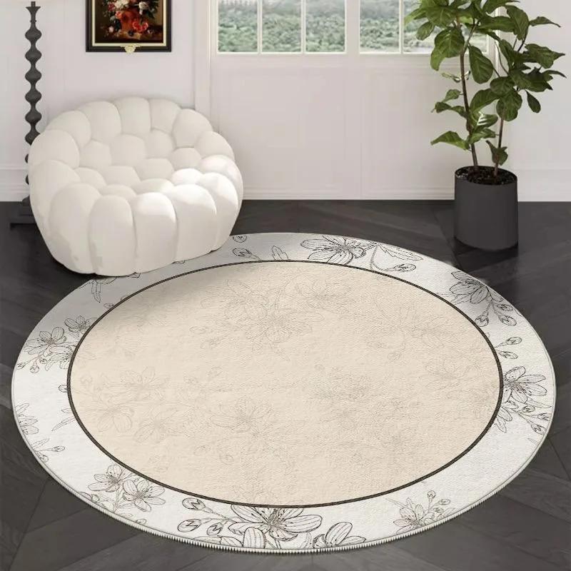 Black & White Round Rug – Floral Geometric Art Pattern, Elegant Luxury Soft Durable Floor Decor for Living Room Diameter 60cm
Black & White Round Rug – Floral Geometric Art Pattern, Elegant Luxury Soft Durable Floor Decor for Living Room Diameter 60cm