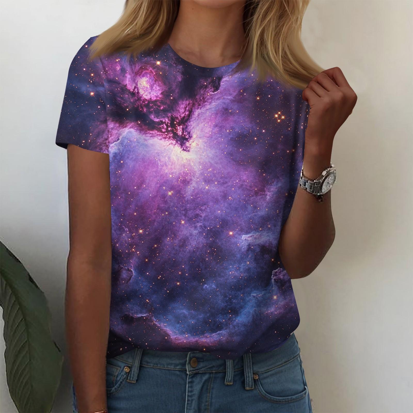 Рубашки с коротким рукавом для женщин, милые топы, футболки с рисунком, блузки, повседневные базовые топы больших размеров, пуловеры L
Рубашки с коротким рукавом для женщин, милые топы, футболки с рисунком, блузки, повседневные базовые топы больших размеров, пуловеры L