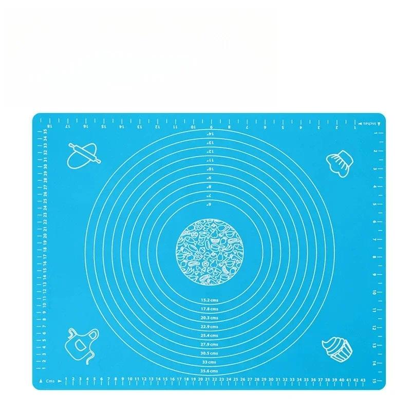 Silicone Baking Mat for Sheet Bread Pizza Dough Non-Stick Maker Holder Pastry Kitchen Accessories Cooking Tool Utensils Bakeware 50x40cm синій
Silicone Baking Mat for Sheet Bread Pizza Dough Non-Stick Maker Holder Pastry Kitchen Accessories Cooking Tool Utensils Bakeware 50x40cm синій