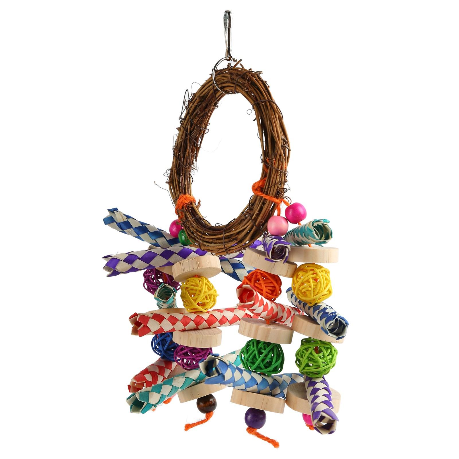 Parrot Rattan Bamboo Toy Safe Nibbling Parrot Chewing Hanging Toy for Finches Small Birds Cockatiel
Parrot Rattan Bamboo Toy Safe Nibbling Parrot Chewing Hanging Toy for Finches Small Birds Cockatiel