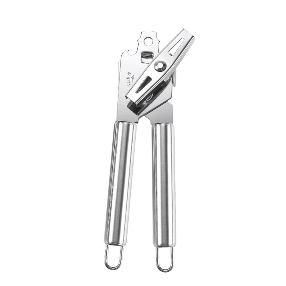 Консервный нож Кухонные принадлежности Гаджеты Наборы Открывалок для бутылок Нержавеющая сталь Эргономичные ручные кухонные инструменты Бесплатно 2 лезвия