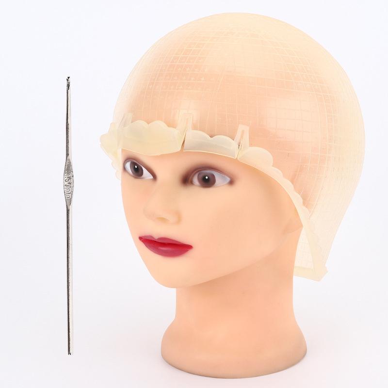 BEPAN Silicone Highlighting Cap with Cross Holes for Hair Dyeing Reusable Professional Salon Frosting Poked Hole Caps Tool with Needle
BEPAN Silicone Highlighting Cap with Cross Holes for Hair Dyeing Reusable Professional Salon Frosting Poked Hole Caps Tool with Needle