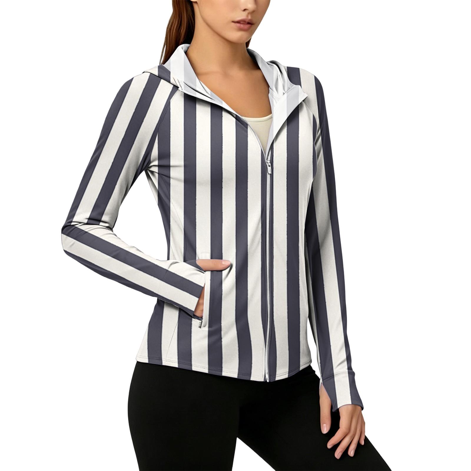 Women s Lightweight Zip Up Hoodie with Hood and Pockets Long Sleeve Striped Sun Protection Jacket for Outdoor Activities M
Women s Lightweight Zip Up Hoodie with Hood and Pockets Long Sleeve Striped Sun Protection Jacket for Outdoor Activities M