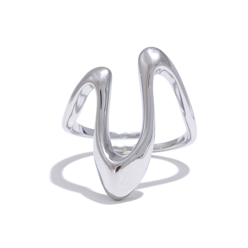 Yhpup Rust Proof Stainless Steel Metal U Shape Fashion Minimalist Adjustable Ring Fashion Jewelry Accessories Real Gold Plated resizable
Yhpup Rust Proof Stainless Steel Metal U Shape Fashion Minimalist Adjustable Ring Fashion Jewelry Accessories Real Gold Plated resizable