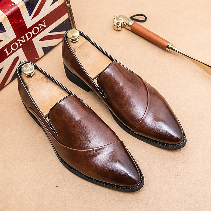 Men s shoes large size spring new leather shoes fashion men s casual shoes trend foot shoes dress business leather shoes 38 чёрный
Men s shoes large size spring new leather shoes fashion men s casual shoes trend foot shoes dress business leather shoes 38 чёрный