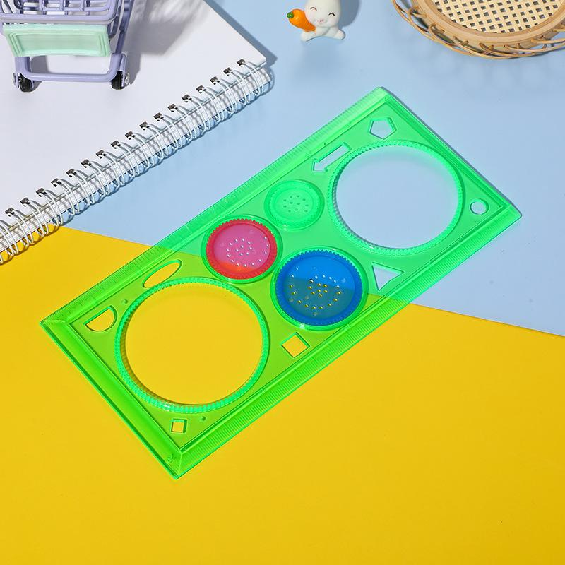 Kaleidoscopic Ruler Set: 4-Color Transparent Drawing Tool for Students 20 cm
Kaleidoscopic Ruler Set: 4-Color Transparent Drawing Tool for Students 20 cm