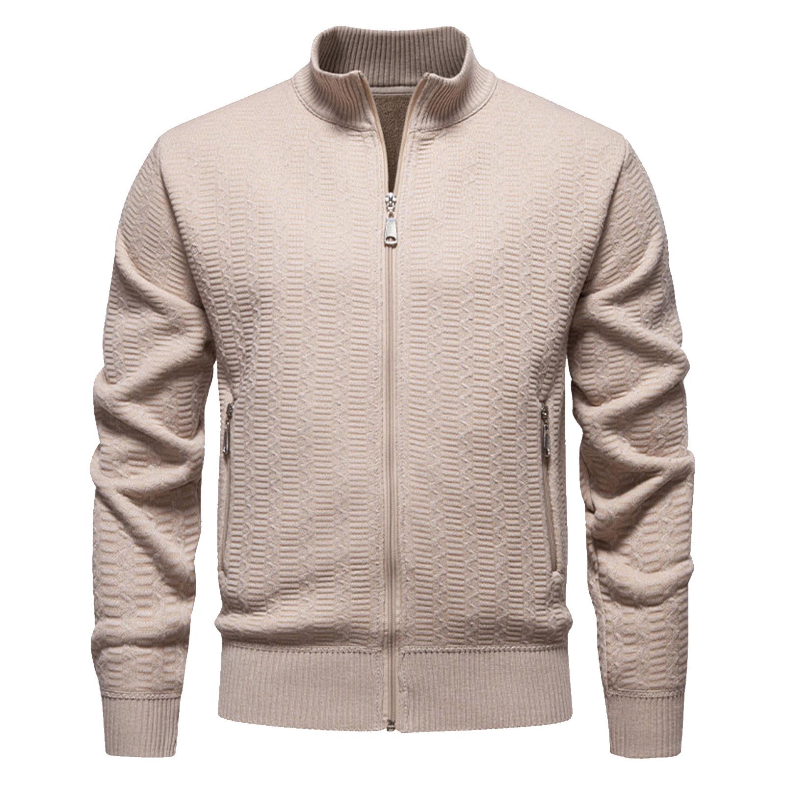 Men s Solid Color Textured Casual Cardigan Stand Collar Sweater Coat Plus Velvet Jacket XXL
Men s Solid Color Textured Casual Cardigan Stand Collar Sweater Coat Plus Velvet Jacket XXL