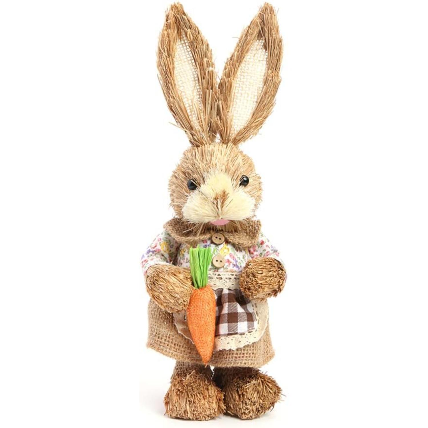 Easter Decorations Bunny Handmade Straw Bunny Easter Rabbit Statue Home Decor 1 piece
Easter Decorations Bunny Handmade Straw Bunny Easter Rabbit Statue Home Decor 1 piece