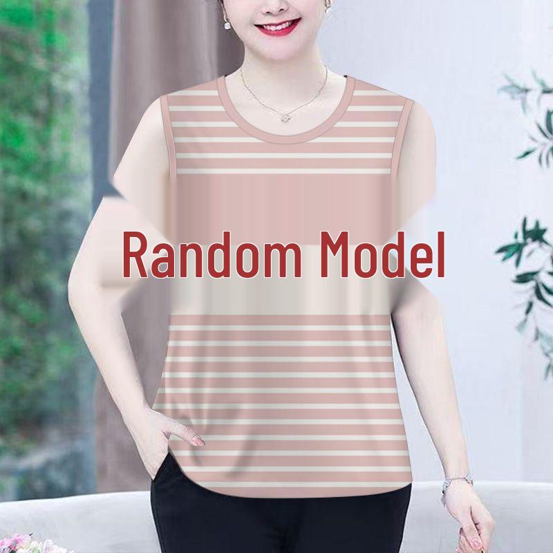 Striped Camisole: Plus-Size Slimming Summer Top for Middle-Aged and Elderly Women M (up to 100 jin)
Striped Camisole: Plus-Size Slimming Summer Top for Middle-Aged and Elderly Women M (up to 100 jin)