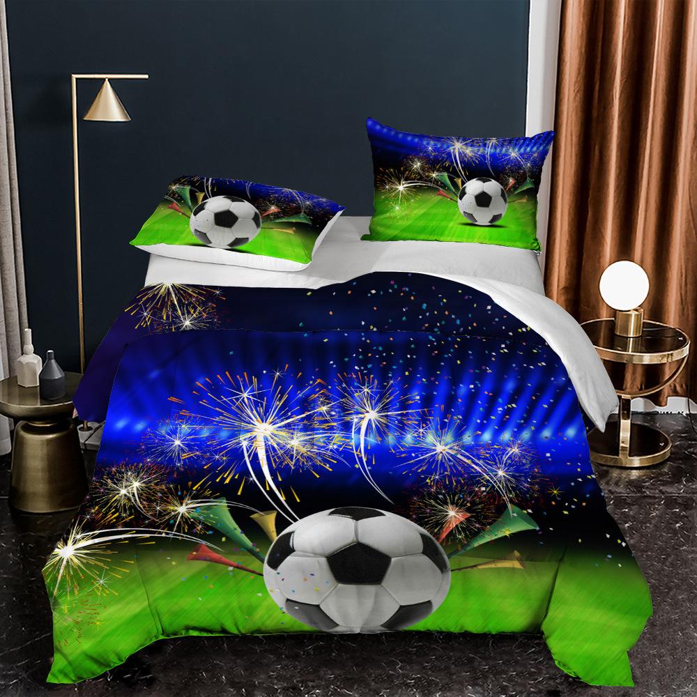 World Cup Football Decorative Quilt 3D Digital Printing Thickened Feather Silk Cotton Quilt Core Fat Quilt Twin 172 * 218 Pillowcase 50 * 75
World Cup Football Decorative Quilt 3D Digital Printing Thickened Feather Silk Cotton Quilt Core Fat Quilt Twin 172 * 218 Pillowcase 50 * 75
