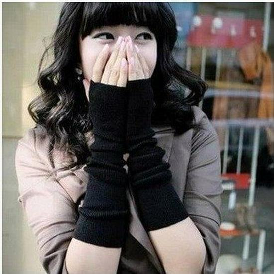Korean-Style Ladies Fingerless Wool Gloves, Cute Long Arm Sleeves for Autumn & Winter one size
Korean-Style Ladies Fingerless Wool Gloves, Cute Long Arm Sleeves for Autumn & Winter one size